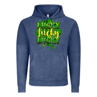 Vintage Denim lucky lucky lucky clover St. Patrick's Vintage Hoodie - HowdyJamesFarm