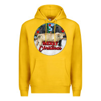 Lemon Merry Christmas Charolais Bull Premium Hoodie - RanaPortraitStore