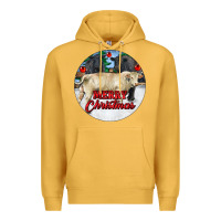 Mustard Merry Christmas Charolais Bull Premium Hoodie - RanaPortraitStore