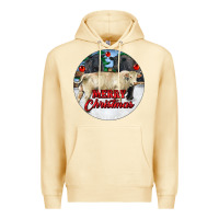 Pina Colada Merry Christmas Charolais Bull Premium Hoodie - RanaPortraitStore