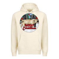 Tofu Merry Christmas Charolais Bull Premium Hoodie - RanaPortraitStore