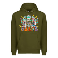 Army Green just a little ray of pitch black Premium Hoodie - CowhideDigitalArt