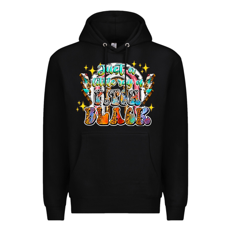 Just A Little Ray Of Pitch Black Premium Hoodie by CowhideDigitalArt | Teevron