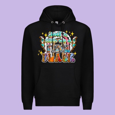 Just A Little Ray Of Pitch Black Premium Hoodie Designed By Cowhidedigitalart