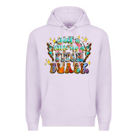 Lilac just a little ray of pitch black Premium Hoodie - CowhideDigitalArt