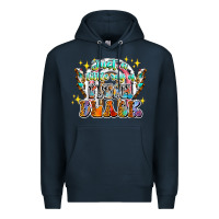 Navy just a little ray of pitch black Premium Hoodie - CowhideDigitalArt