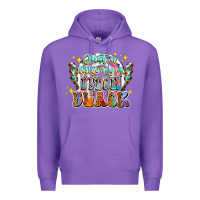 Purple just a little ray of pitch black Premium Hoodie - CowhideDigitalArt