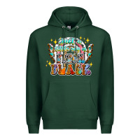 Sports Green just a little ray of pitch black Premium Hoodie - CowhideDigitalArt
