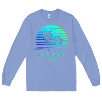 Colony Blue Vintage Aruba Beach Tropical Vibes Vacation Souvenir Gift Long Sleeve Tee - longCreatives
