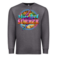 Charcoal Heather mom bod summer Premium Sweatshirt - BarkalooDesign
