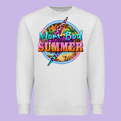 Mom Bod Summer Premium Sweatshirt Designed By Barkaloodesign