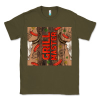 Army Green grill master with bull skull Classic Tee - TumblerDesignByShophia
