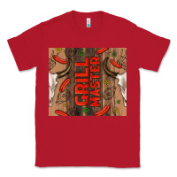 Grill Master With Bull Skull Classic Tee | Teevron