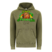 Vintage Olive St. Patrick's Day Basketball Vintage Hoodie - HowdyJamesFarm