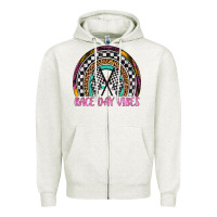 Race Day Vibes Rainbow Zipper Hoodie | Teevron