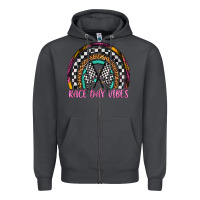 Smoke race day vibes rainbow Zipper Hoodie - Artiststas