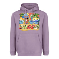 Lavender love summer gnomes  Background Heavyweight Hoodie - BarkalooDesign