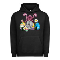 Pigment Black easter gnome with eggs Urban Hoodie - AdoDesignShop