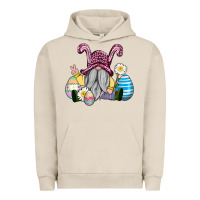 Pigment French Oak easter gnome with eggs Urban Hoodie - AdoDesignShop