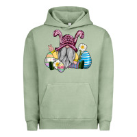 Pigment Oil Green easter gnome with eggs Urban Hoodie - AdoDesignShop