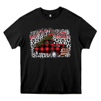 Black Merry Christmas Truck Heavy Core Tee - Bettercallsaul