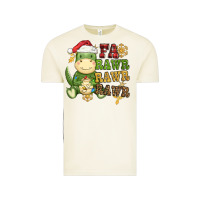 Vintage Arctic watercolor t rex fa rawr rawr rawr christmas Vintage Tee - CowGirlArtShop