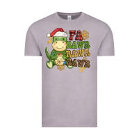 Vintage Zinc watercolor t rex fa rawr rawr rawr christmas Vintage Tee - CowGirlArtShop