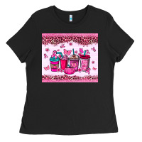 Black Breast Cancer coffee cups Ladies Tee - NancyCooperArtShop