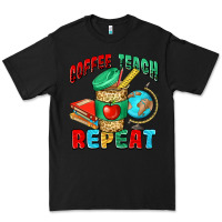 Black coffee teach repeat Premium Tee - NancyCooperArtShop