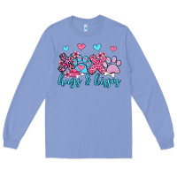 Colony Blue xoxo hugs and kisses paws olivia Long Sleeve Tee - OliviaCreatesArt