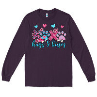 Plum xoxo hugs and kisses paws olivia Long Sleeve Tee - OliviaCreatesArt