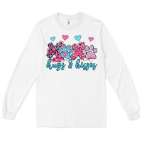 White xoxo hugs and kisses paws olivia Long Sleeve Tee - OliviaCreatesArt