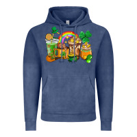 Vintage Denim St. Patricks coffee cups Vintage Hoodie - HowdyJamesFarm