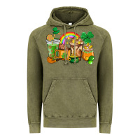 Vintage Olive St. Patricks coffee cups Vintage Hoodie - HowdyJamesFarm