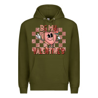 Army Green Be My Valentines Premium Hoodie - CowhideDigitalArt