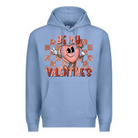 Colony Blue Be My Valentines Premium Hoodie - CowhideDigitalArt