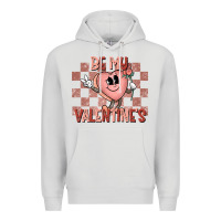 Dove Grey Be My Valentines Premium Hoodie - CowhideDigitalArt
