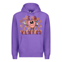 Purple Be My Valentines Premium Hoodie - CowhideDigitalArt