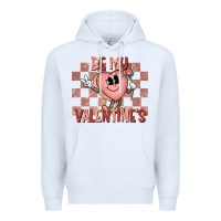 White Be My Valentines Premium Hoodie - CowhideDigitalArt