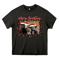 Asphalt Merry Christmas Cows Heavy Core Tee - Bettercallsaul