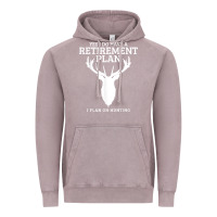 Vintage Zinc Hunting Retirement Plan Funny Elk Deer Retired Hunter Gift Vintage Hoodie - longCreatives