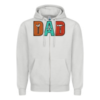 Dove Grey dad Zipper Hoodie - Artiststas