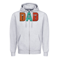 Heather Grey dad Zipper Hoodie - Artiststas