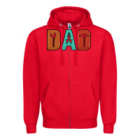 Red dad Zipper Hoodie - Artiststas