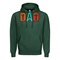Sports Green dad Zipper Hoodie - Artiststas