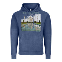 Vintage Denim india agra taj mahal mausoleum travel tourist Vintage Hoodie - longCreatives