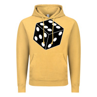 Vintage Mustard black gaming dice halloween costume cool quirky funny Vintage Hoodie - longCreatives