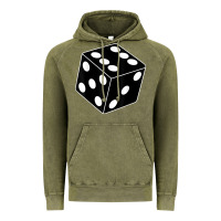 Vintage Olive black gaming dice halloween costume cool quirky funny Vintage Hoodie - longCreatives