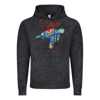 Vintage Black kauai hawaii watercolor sea turtle souvenir Vintage Hoodie - longCreatives