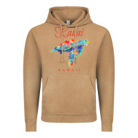 Vintage Camel kauai hawaii watercolor sea turtle souvenir Vintage Hoodie - longCreatives